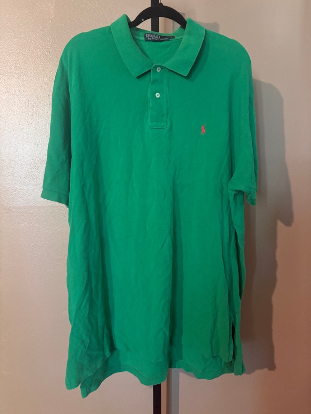 Polo by Ralph Lauren Bright Green Short Sleeve Polo with Embroidered Pony